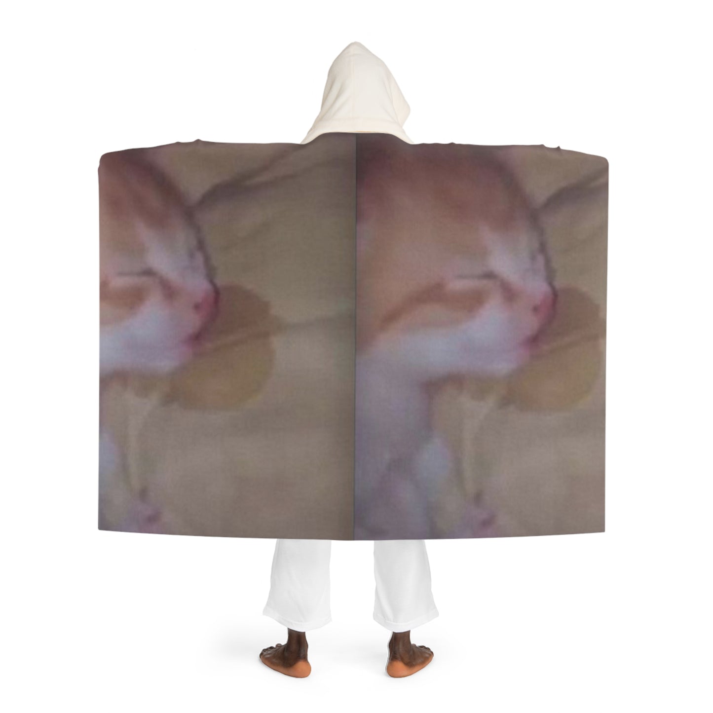 Eeepy Cat Hooded Sherpa Fleece Blanket