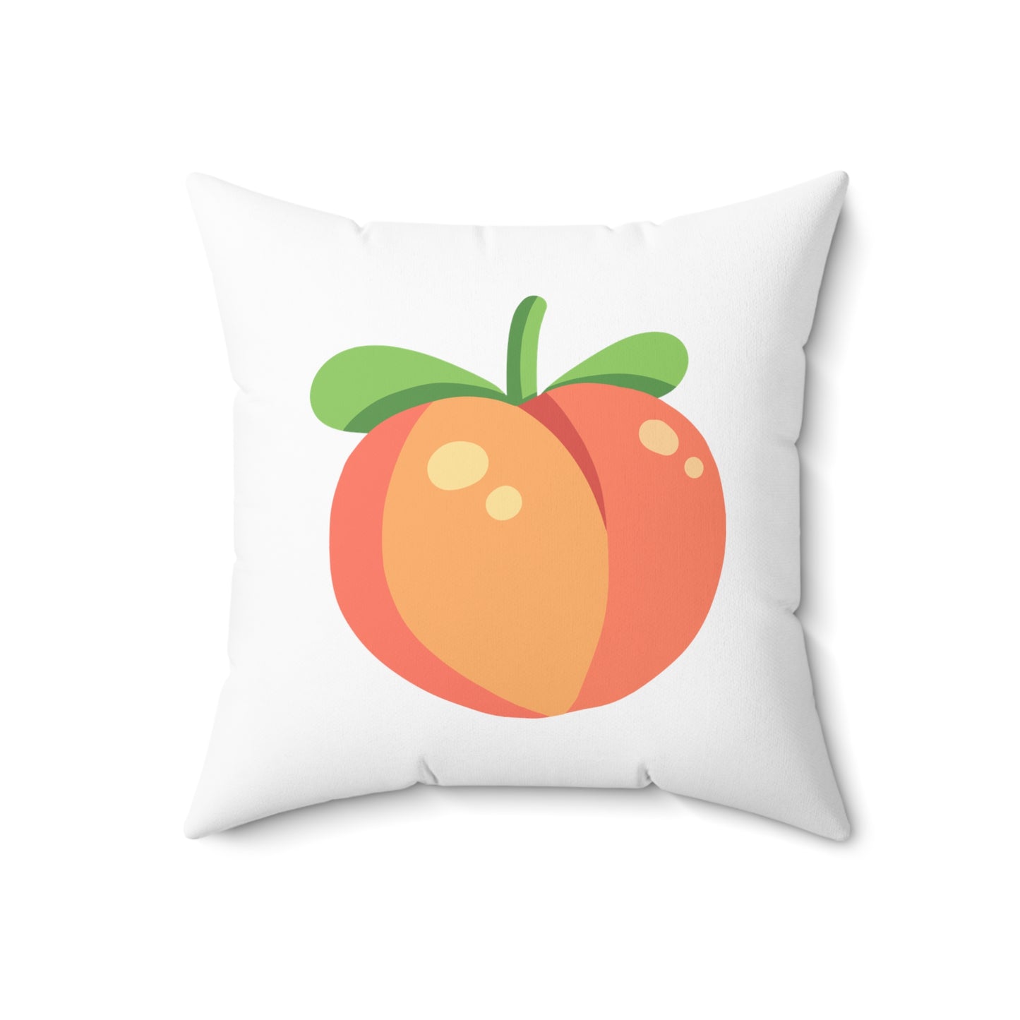 Peach Aesthetic Polyester Square Pillow