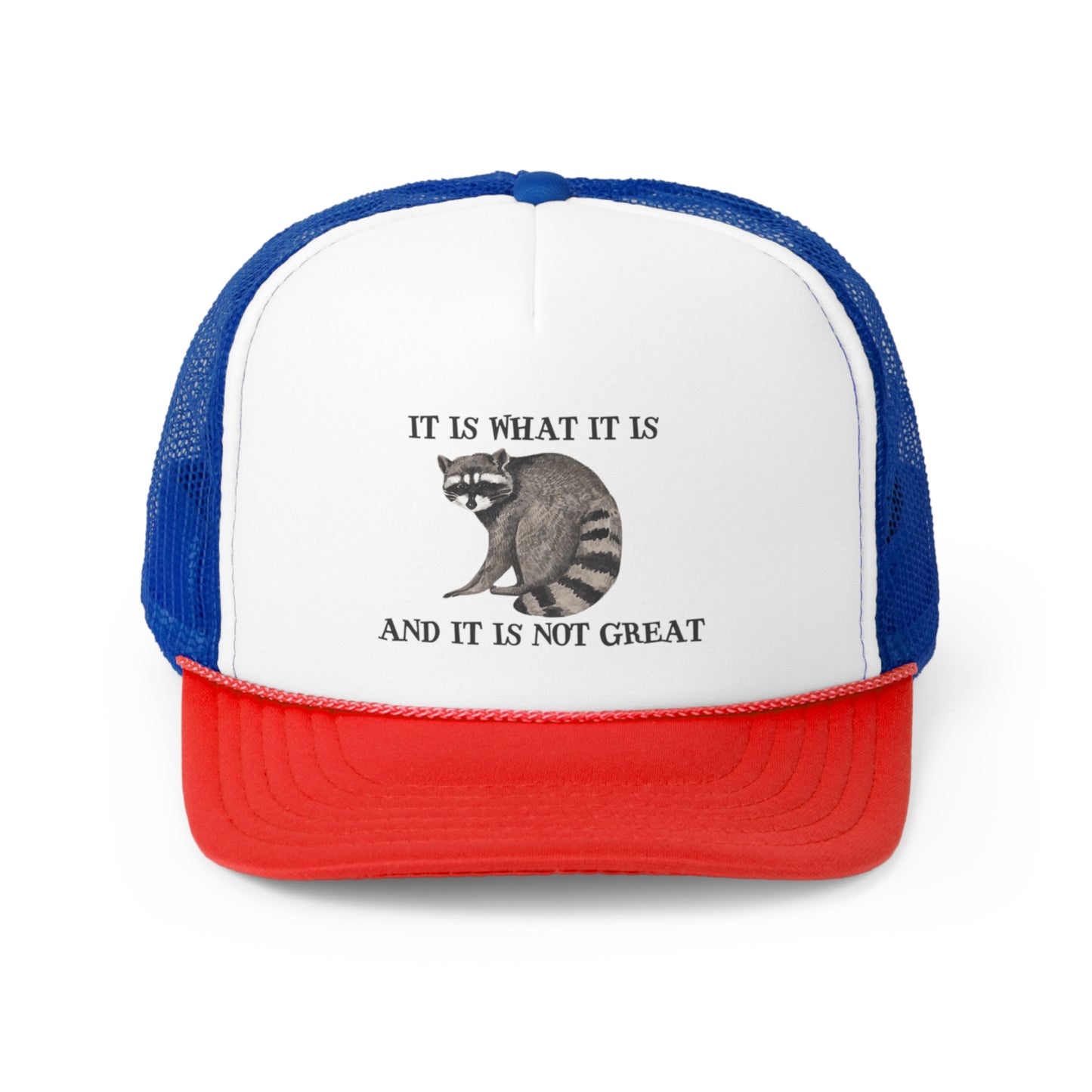 It Is What It Is And It Is Not Great Cute Animal Comic Trucker Hat