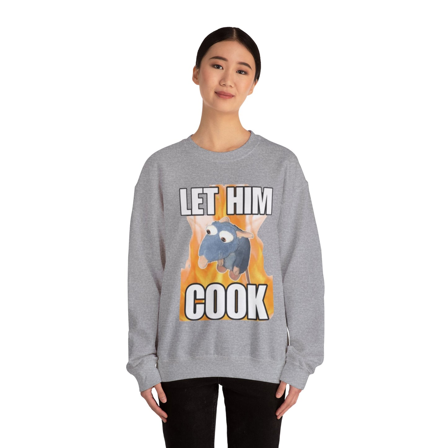 Let Him Cook Adult Unisex Crewneck,  Gift Shirt, Parody crewneck