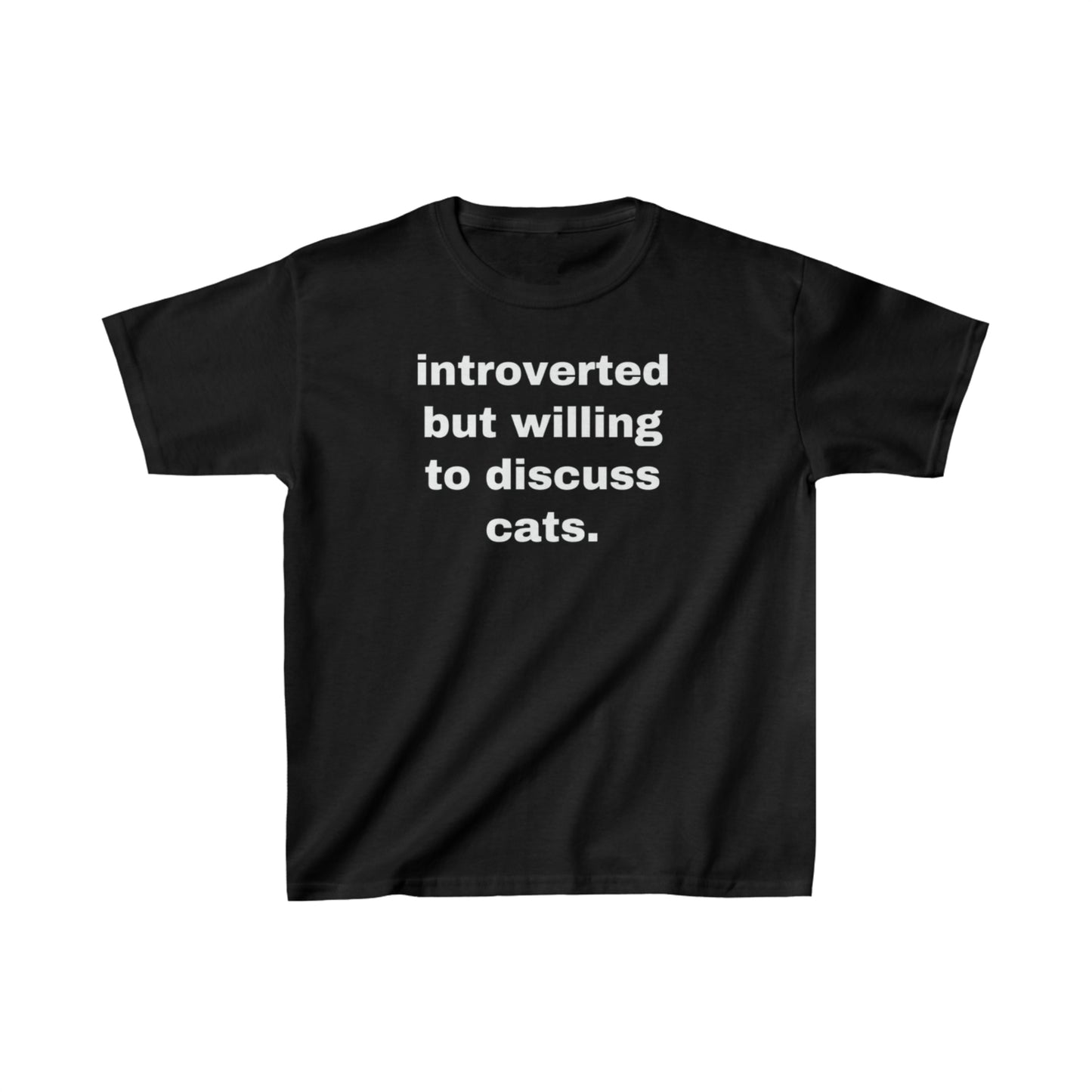 Introverted But Willing To Discuss Cats Baby Tee