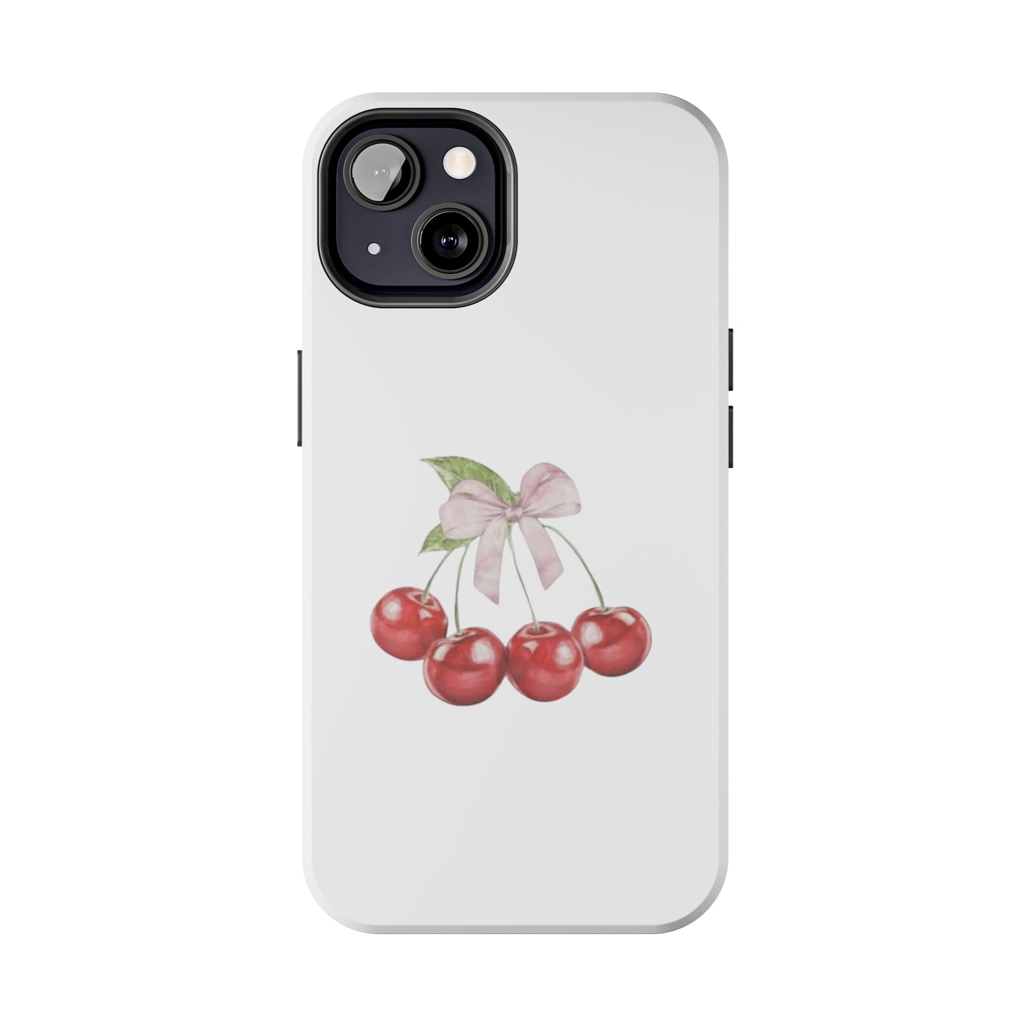 Cherries With Ribbon Aesthetic Tough Phone Cases