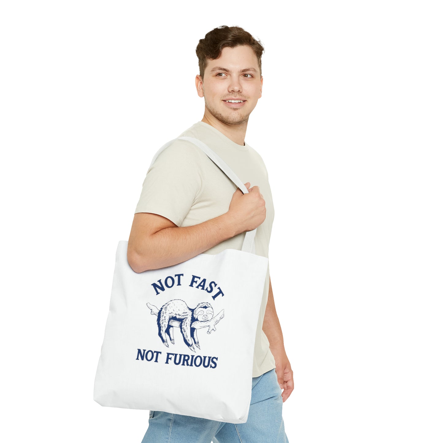 Not Fast Not Furious Meme Tote Bag