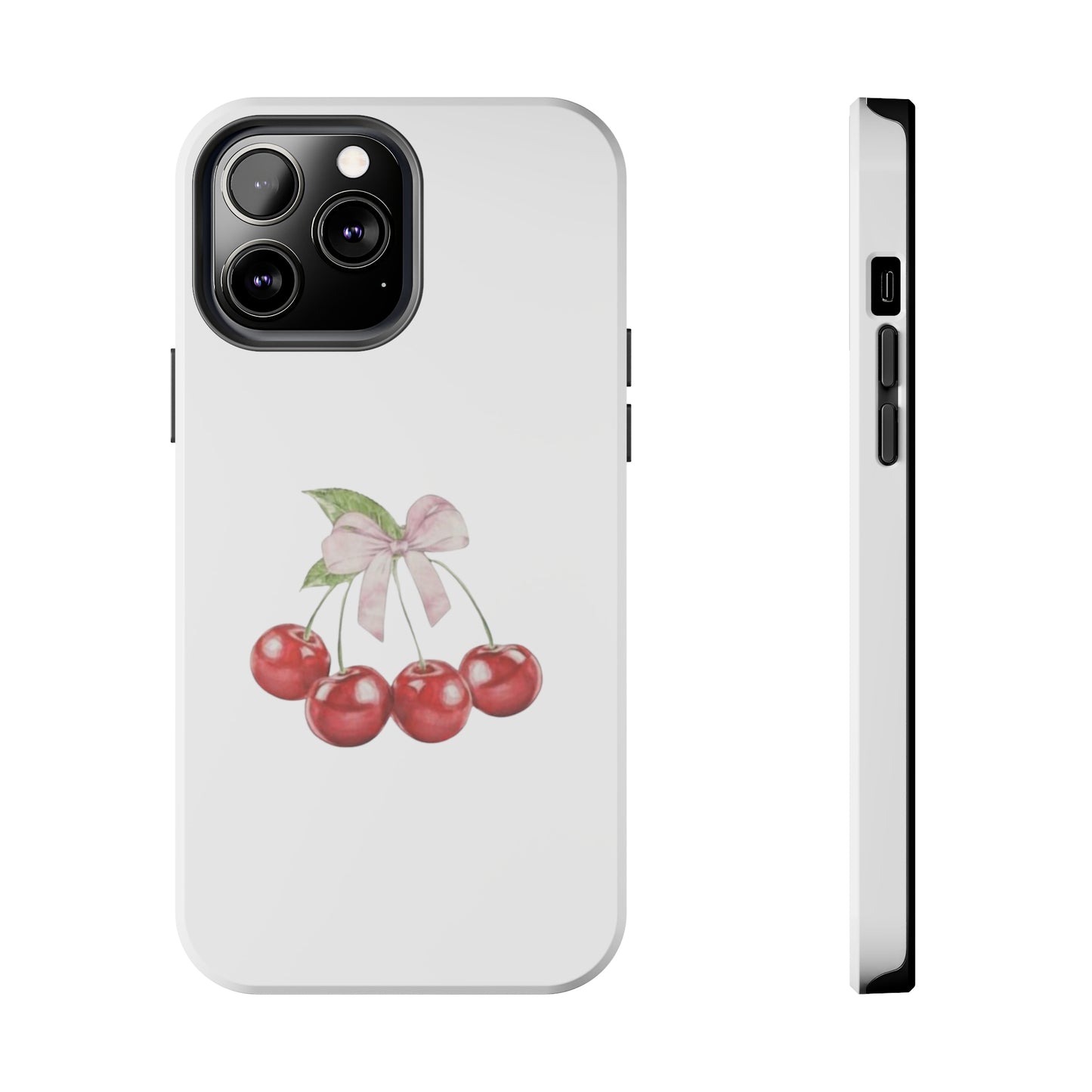 Cherries With Ribbon Aesthetic Tough Phone Cases