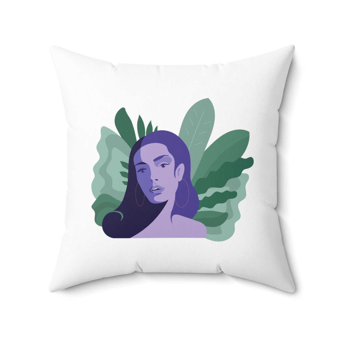 Artistic Women Aesthetic Polyester Square Pillow