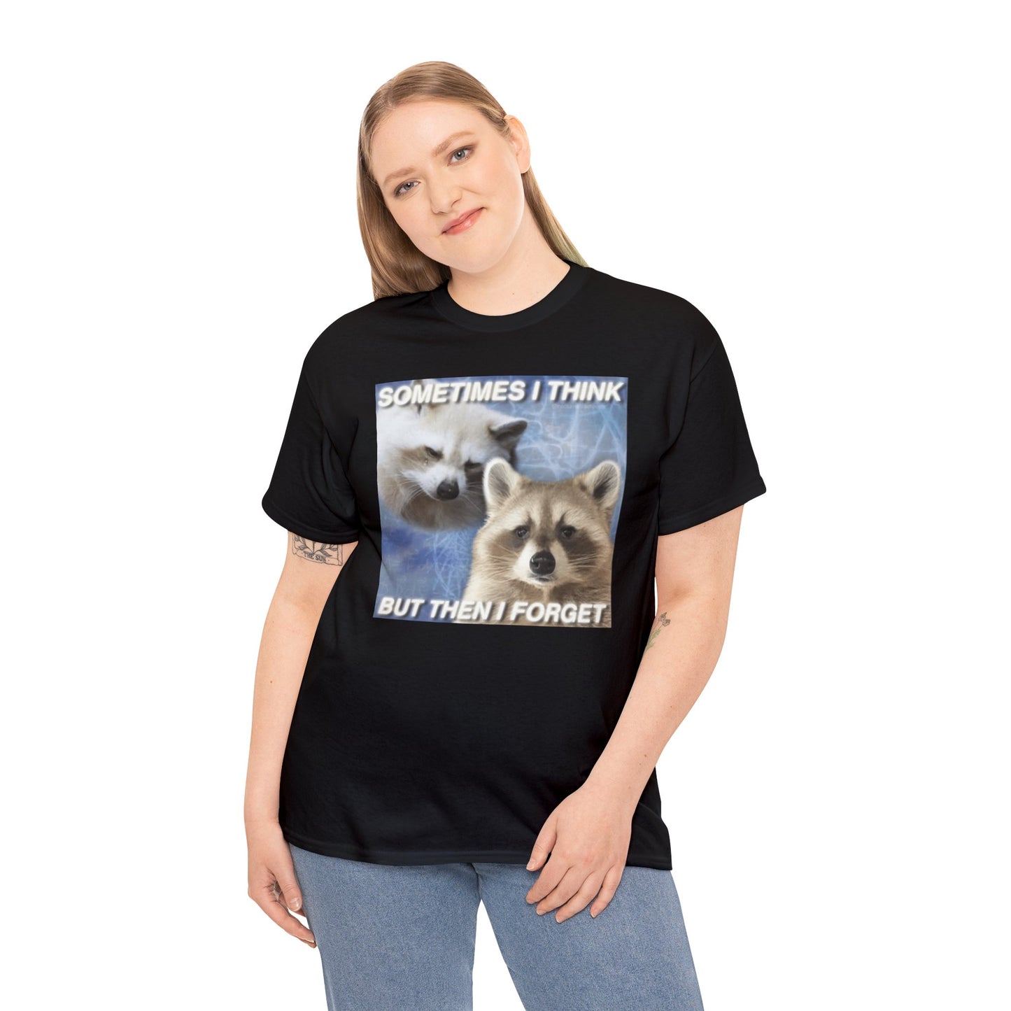 Sometimes I Think... But Then I Forget, , Opossum Shirt, Possum Shirts, Cute Opossum Tee, Dank Meme Quote Shirt, Trash Panda Meme