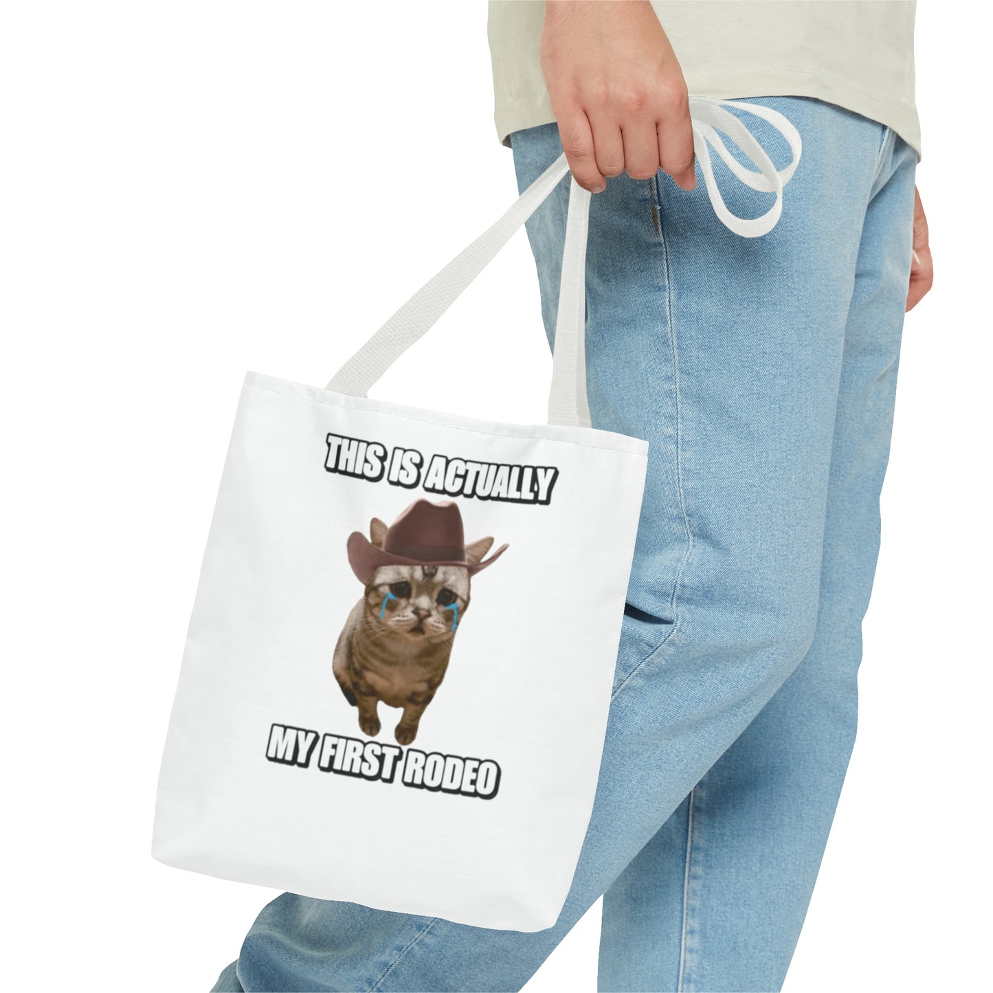 This Is Actually My First Rodeo Today Meme Tote Bag