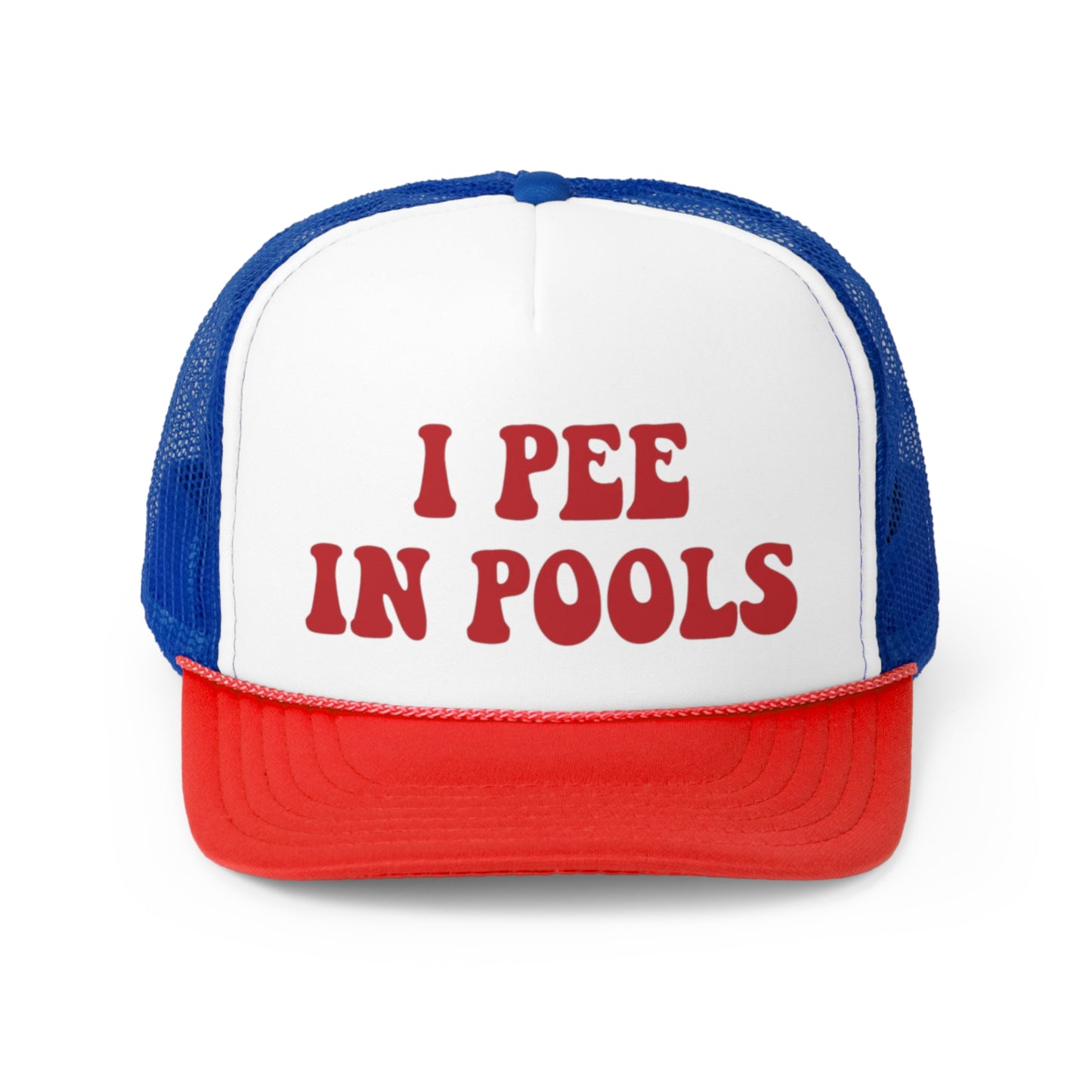 I Pee In Pools Trucker Caps