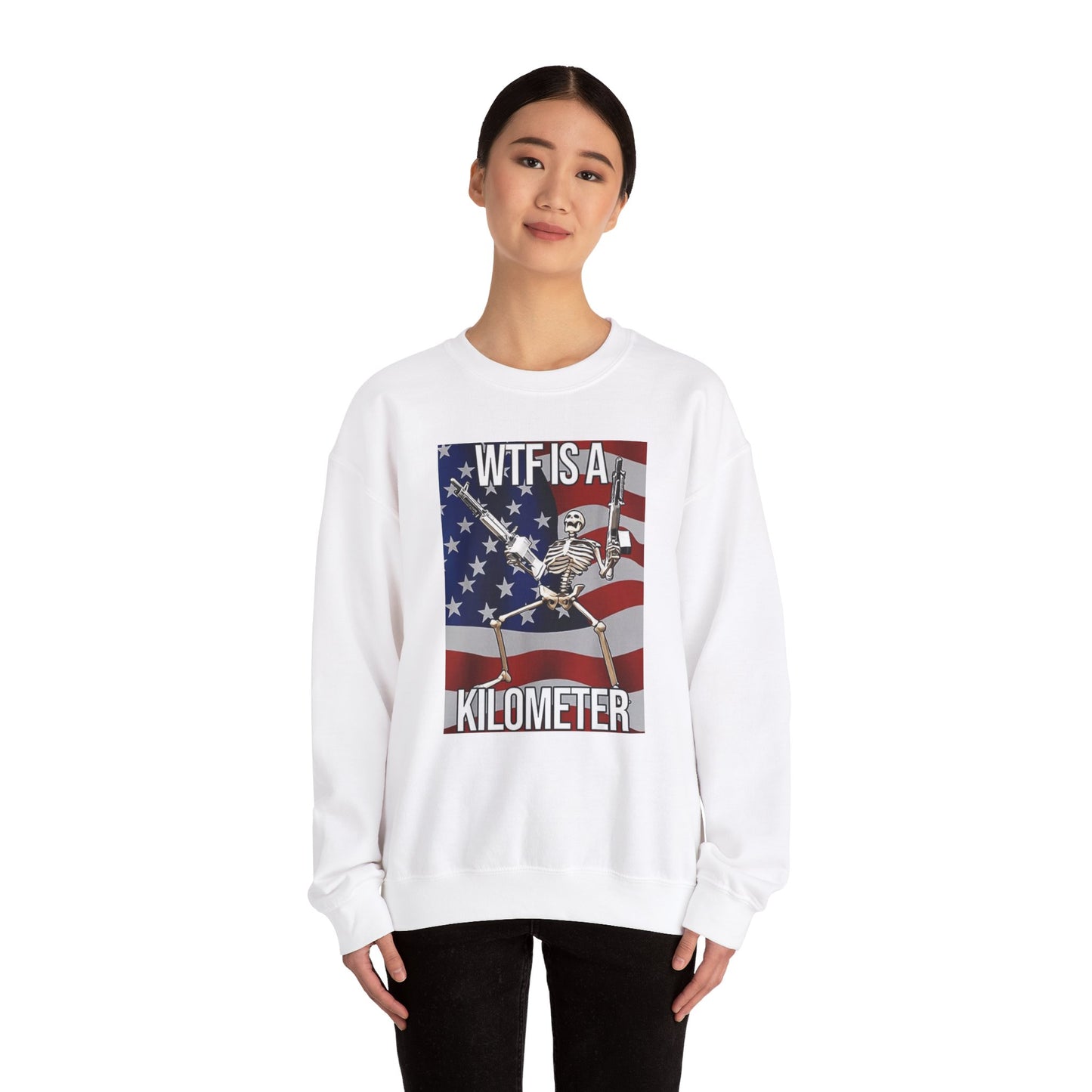 WTF Is A Kilometer Unisex Crewneck Sweatshirt