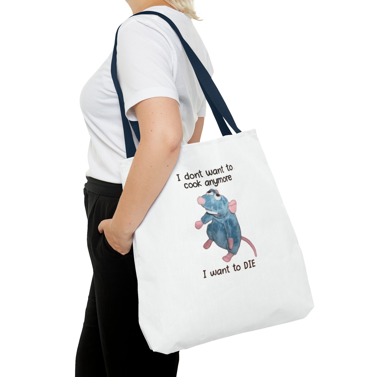 I Don't Want To Cook Anymore I Want To Die Meme Tote Bag