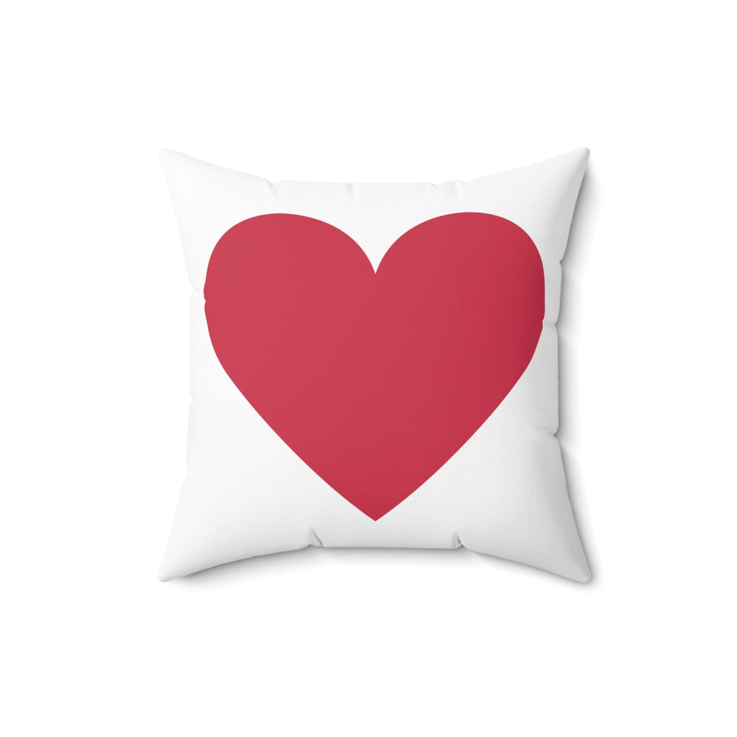 Red Heart Polyester Square Pillow