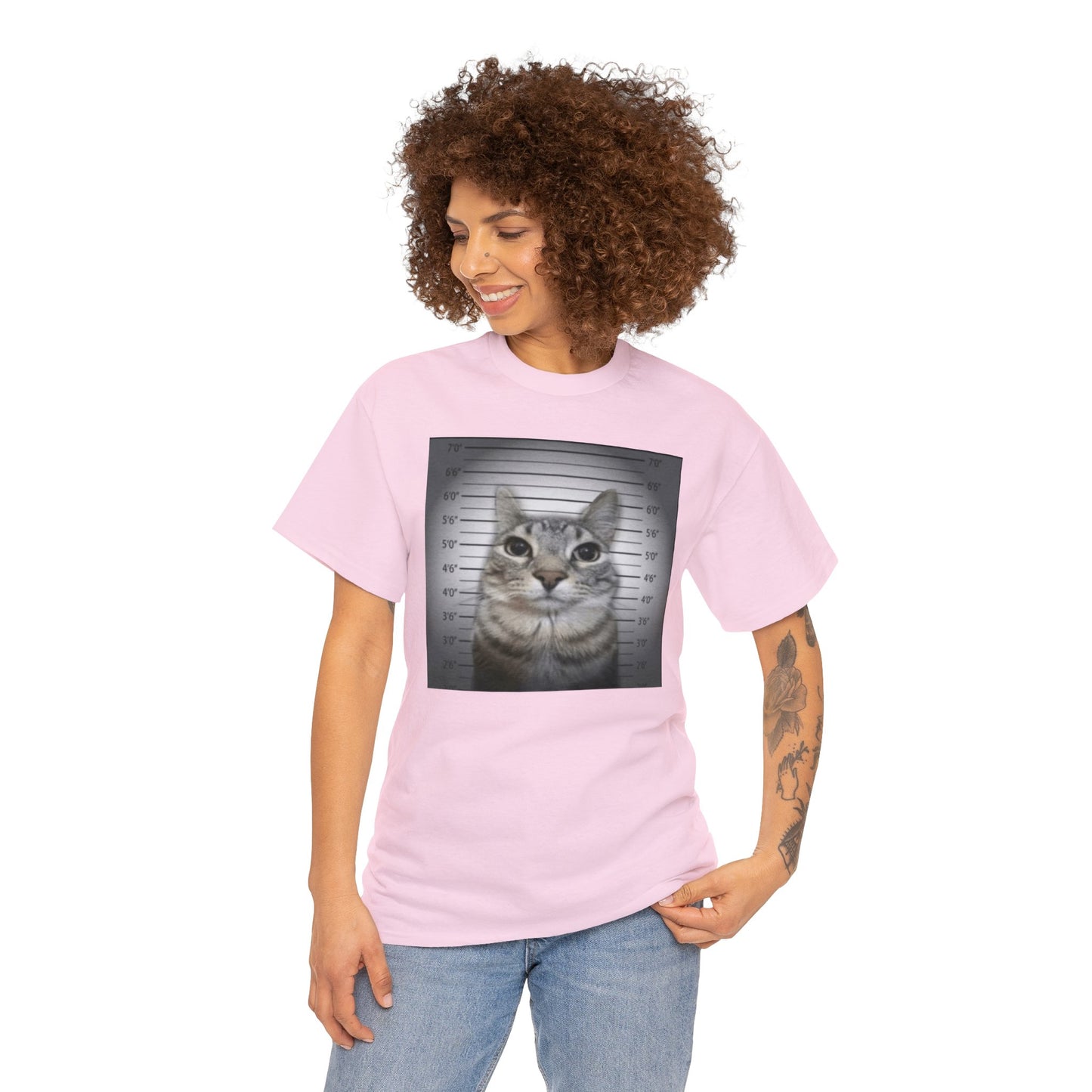 Cute Cat Mugshot T Shirt Unisex