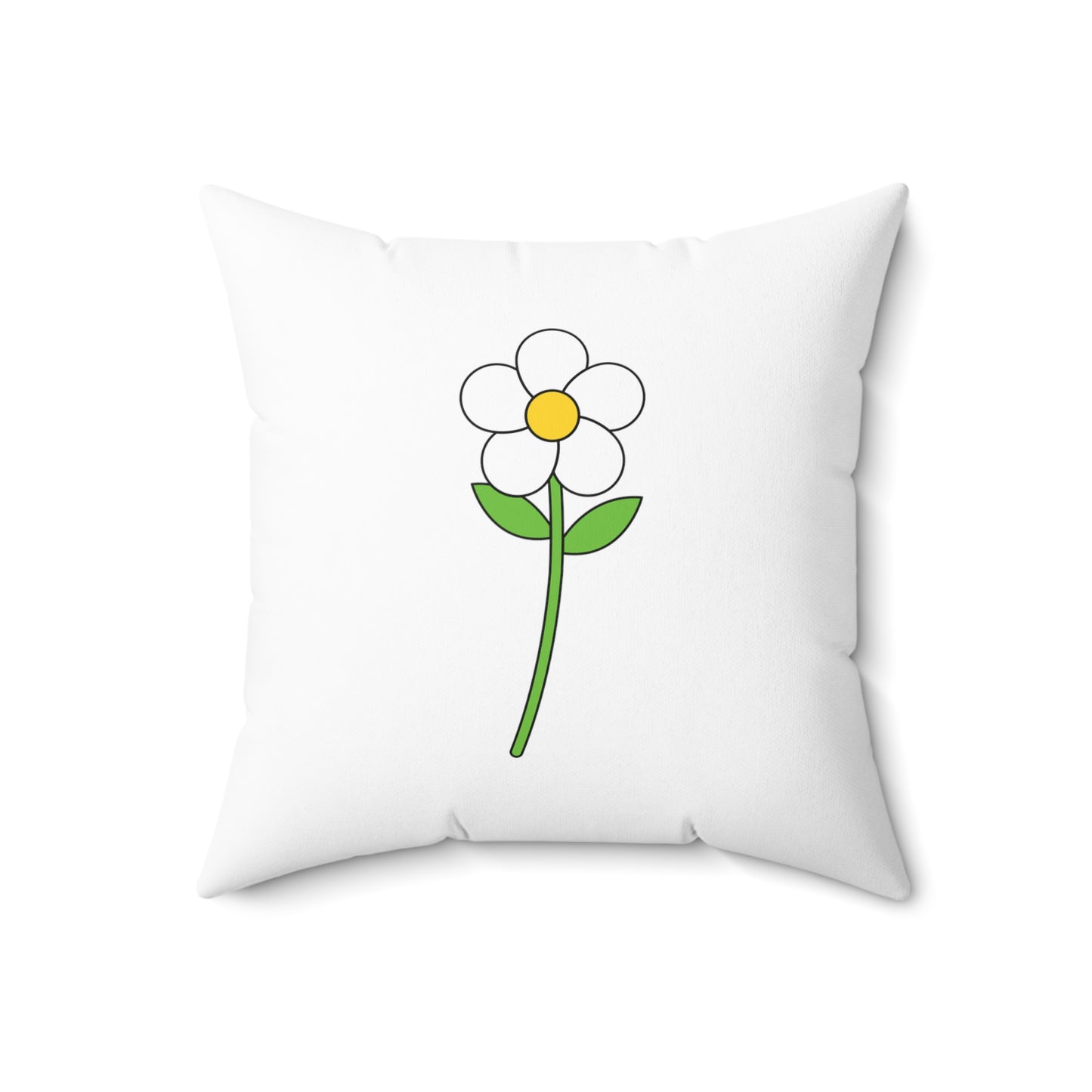 Flowers Aesthetic Polyester Square Pillow