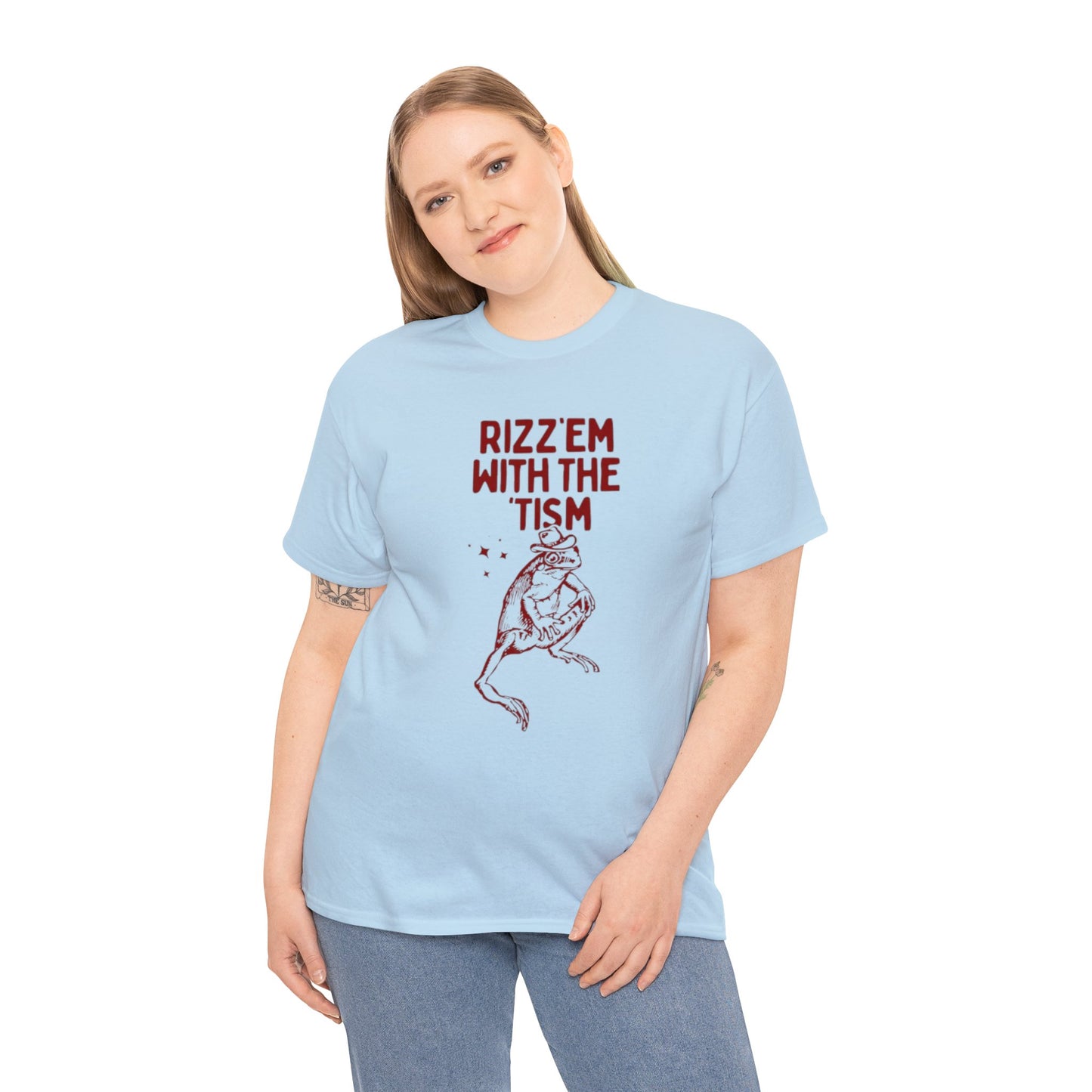 Rizz'em With The Tism Retro Cartoon T Shirt, Weird T Shirt, Meme T Shirt, Trash Panda T Shirt, Unisex