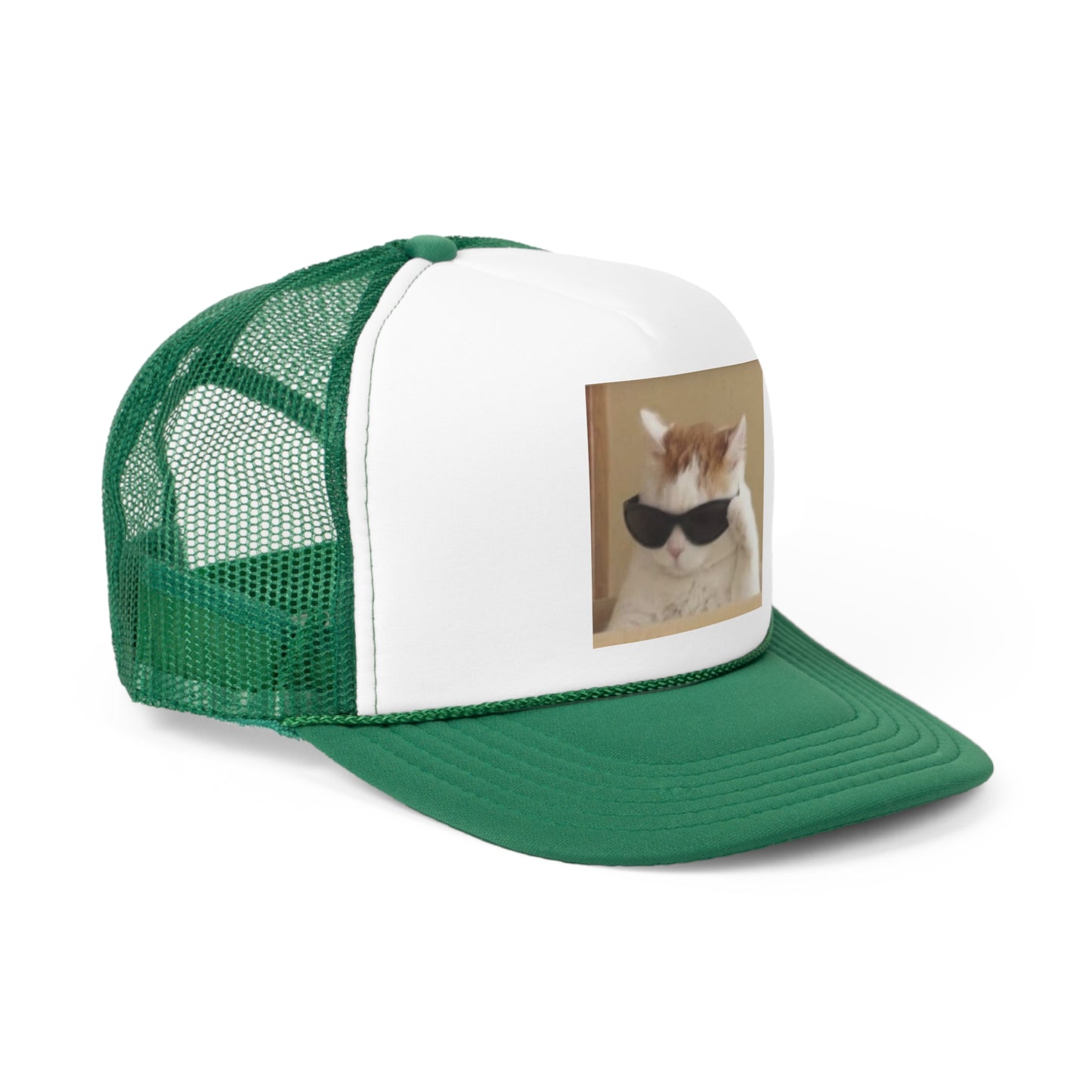 Cool Cat Trucker Hat, Funny Hats, Gift Hat, Parody Trucker Hat, Tiktok, Trendy Hats, Meme Hats, Cute Animal Hats