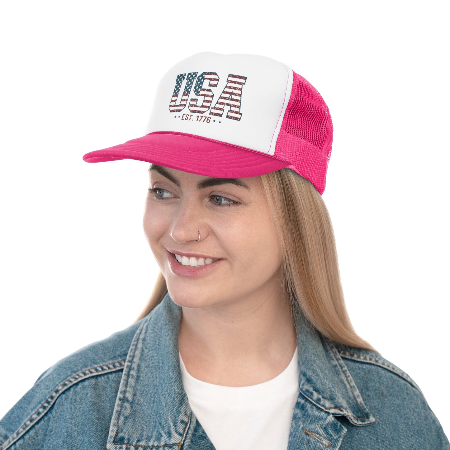 USA 1776 Trucker Hat, Funny Hats, Gift Hat, Parody Trucker Hat, Trendy Hats, Meme Hat