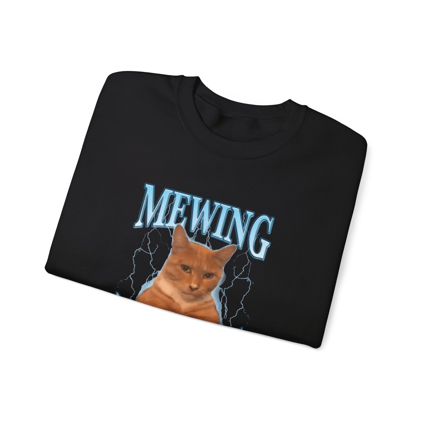 Mewing Not Meowing Crewneck Unisex Crewneck Sweatshirt