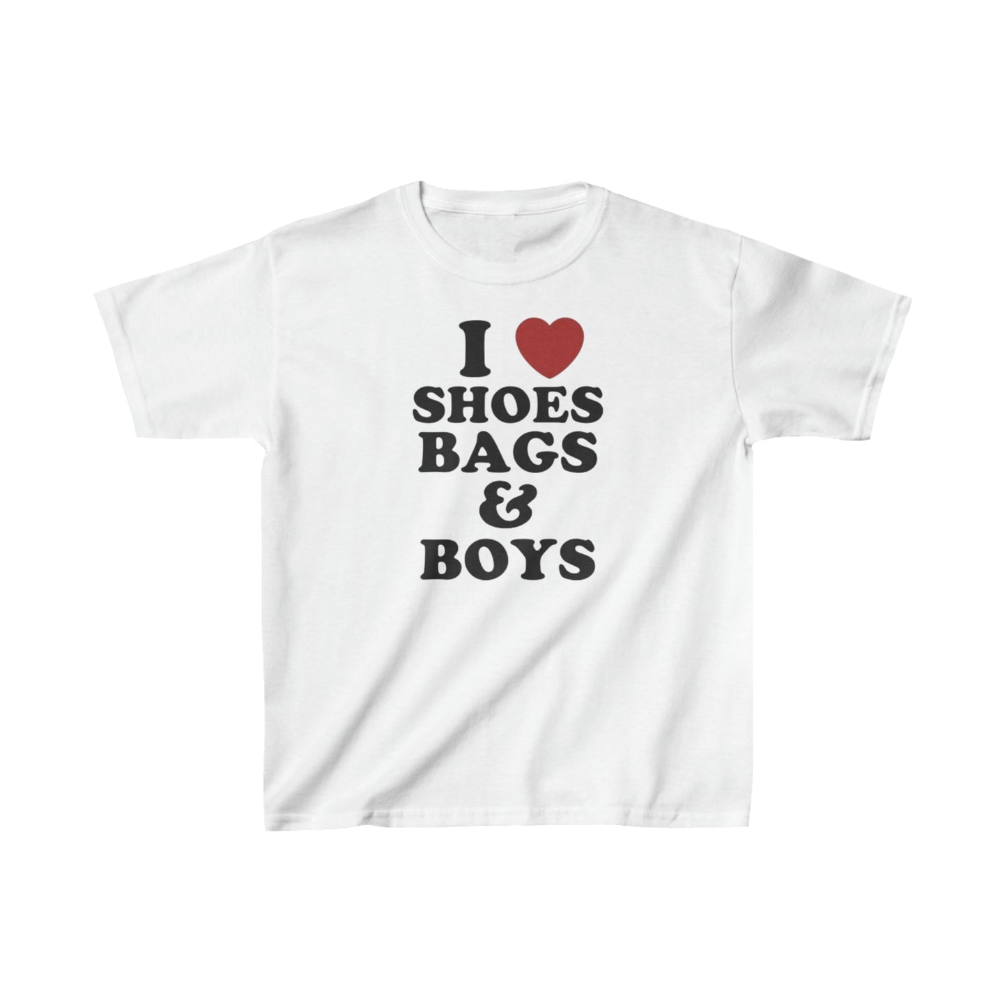 I Love Shoes Bags And Boys Baby Tee