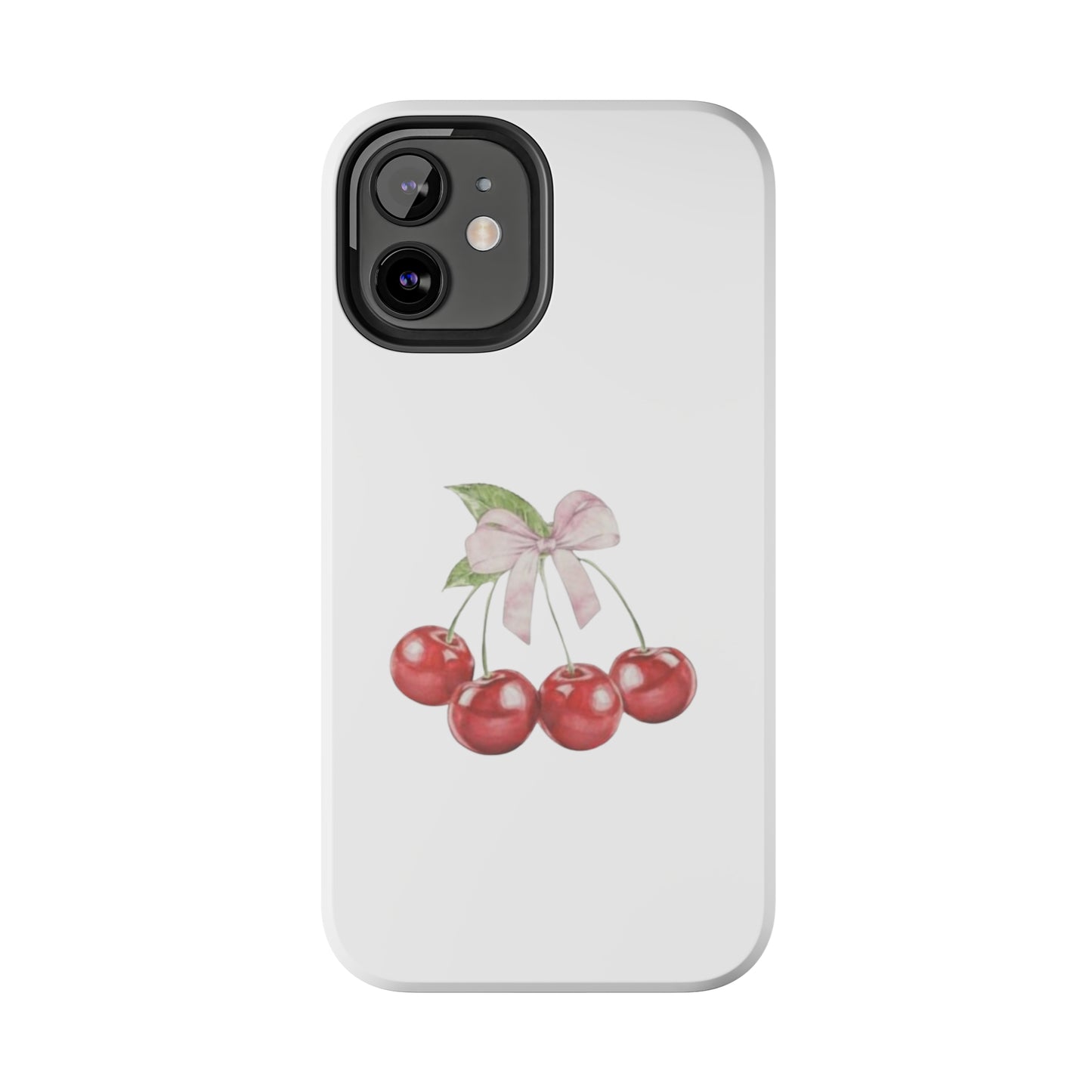 Cherries With Ribbon Aesthetic Tough Phone Cases