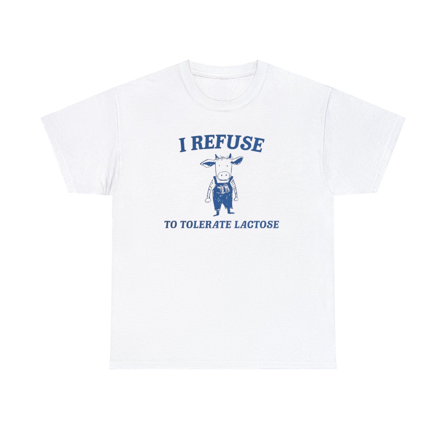 I Refuse To Tolerate Lactose T-Shirt Unisex, Softcore Fairy Mental Health Comfy Tee, Tiktok Viral Cute Animals