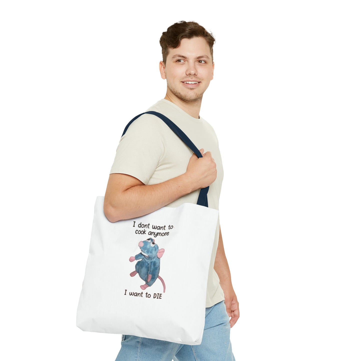 I Don't Want To Cook Anymore I Want To Die Meme Tote Bag