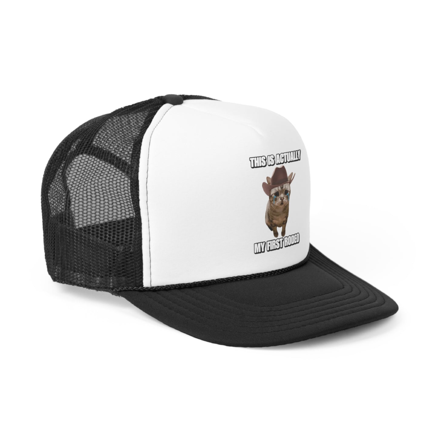 This Is Actually My First Rodeo Trucker Hat, Funny Hats, Gift Hat, Parody Trucker Hat, Tiktok, Trendy Hats, Meme Hats, Cute Animal Hats