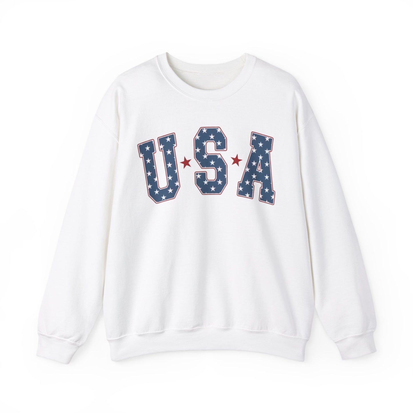 USA Starry Letters Crewneck Unisex Crewneck Sweatshirt