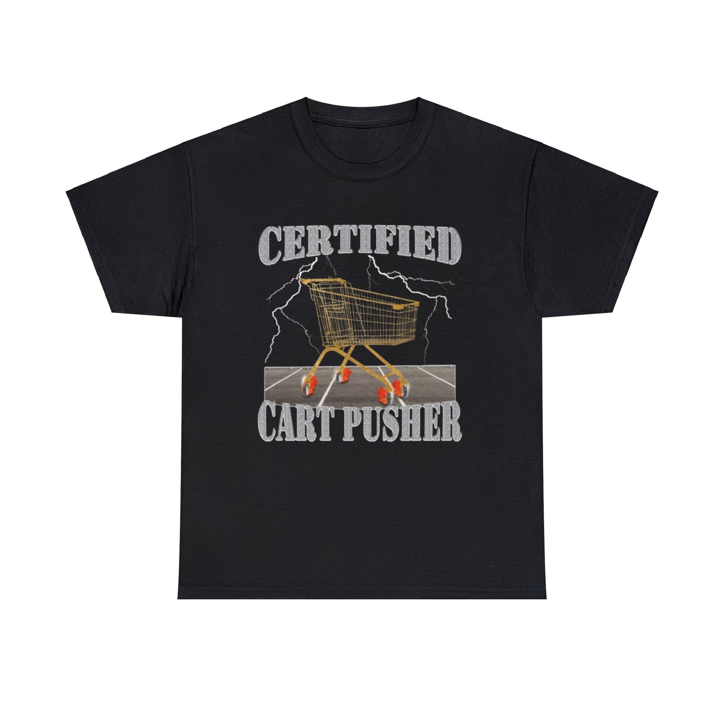 Certified Cart Pusher Adult Unisex Shirt, Funny Meme Tee