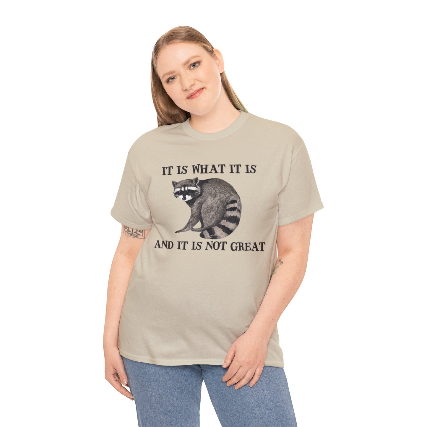 It Is What It Is, And It Is Not Great Adult Unisex Shirt, Funny Racoon Shirt