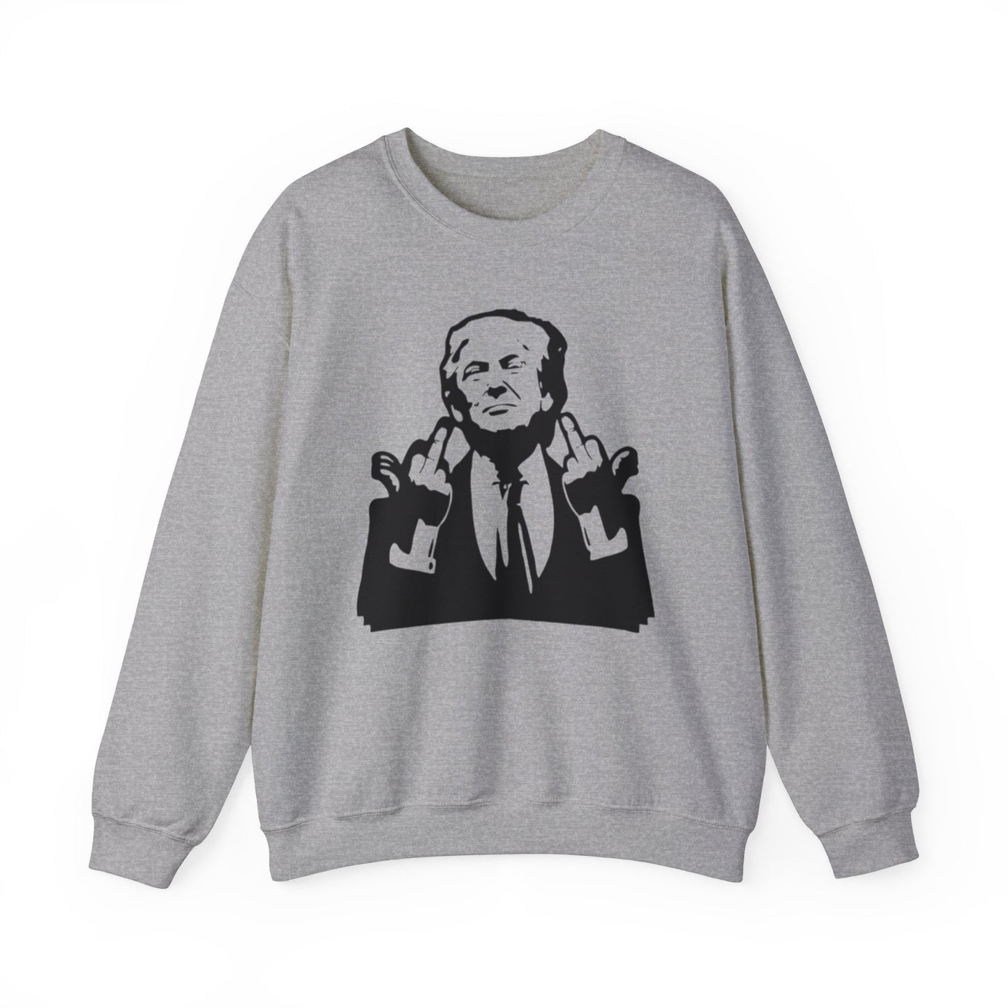 Middle Fingers Assassination Attempt Unisex Crewneck Sweatshirt