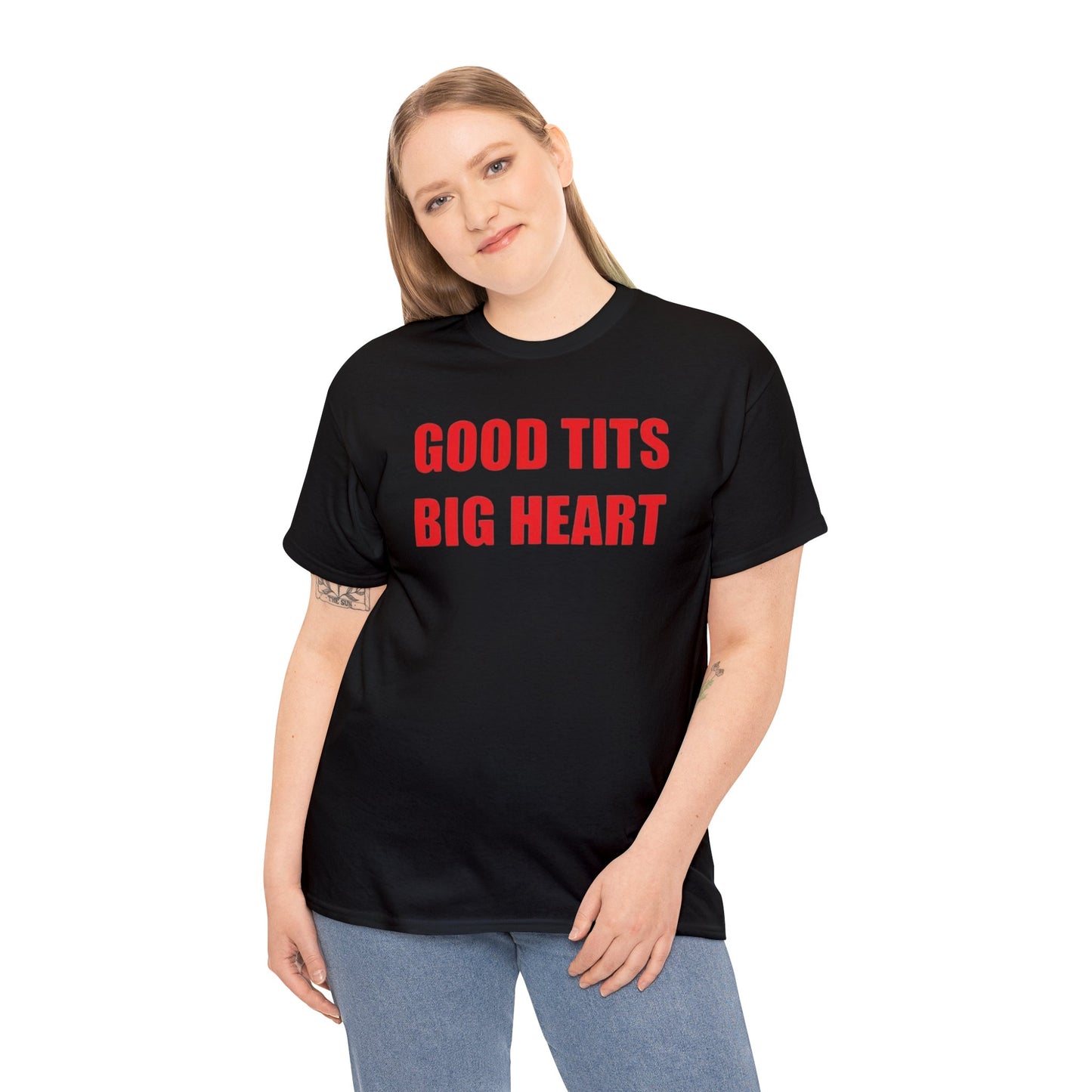 Good Tits Big Heart T Shirt Unisex