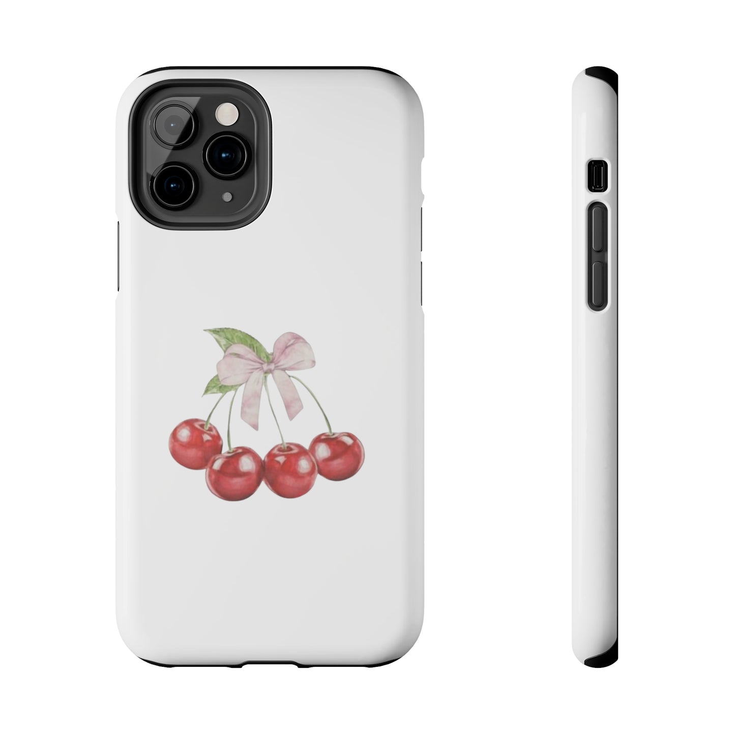 Cherries With Ribbon Aesthetic Tough Phone Cases