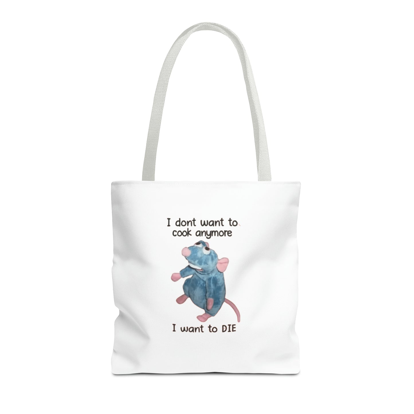 I Don't Want To Cook Anymore I Want To Die Meme Tote Bag