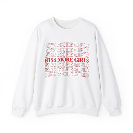 Kiss More Girls Unisex Crewneck Sweatshirt