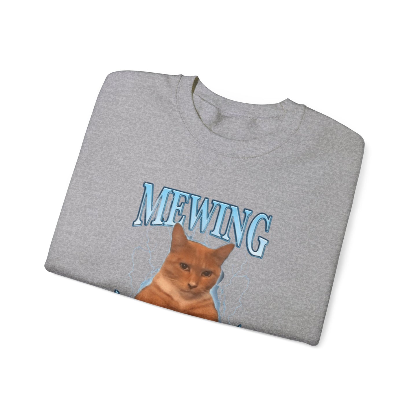 Mewing Not Meowing Crewneck Unisex Crewneck Sweatshirt