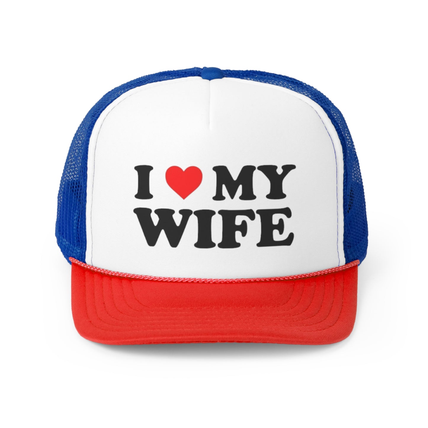 I Love My Wife Trucker Hat, Funny Hats, Gift Hat, Parody Trucker Hat, Trendy Hats, Meme Hat