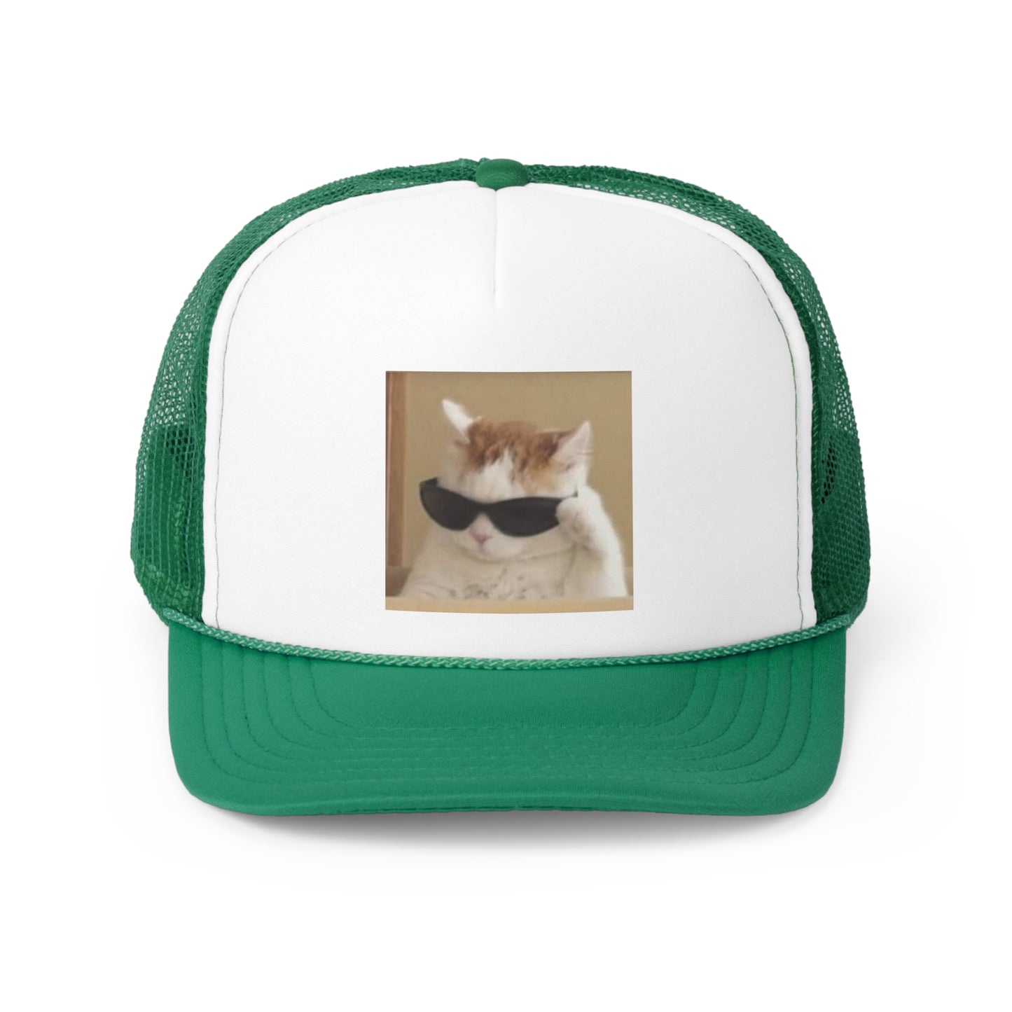 Cool Cat Trucker Hat, Funny Hats, Gift Hat, Parody Trucker Hat, Tiktok, Trendy Hats, Meme Hats, Cute Animal Hats