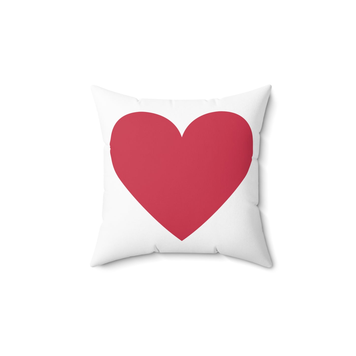 Red Heart Polyester Square Pillow