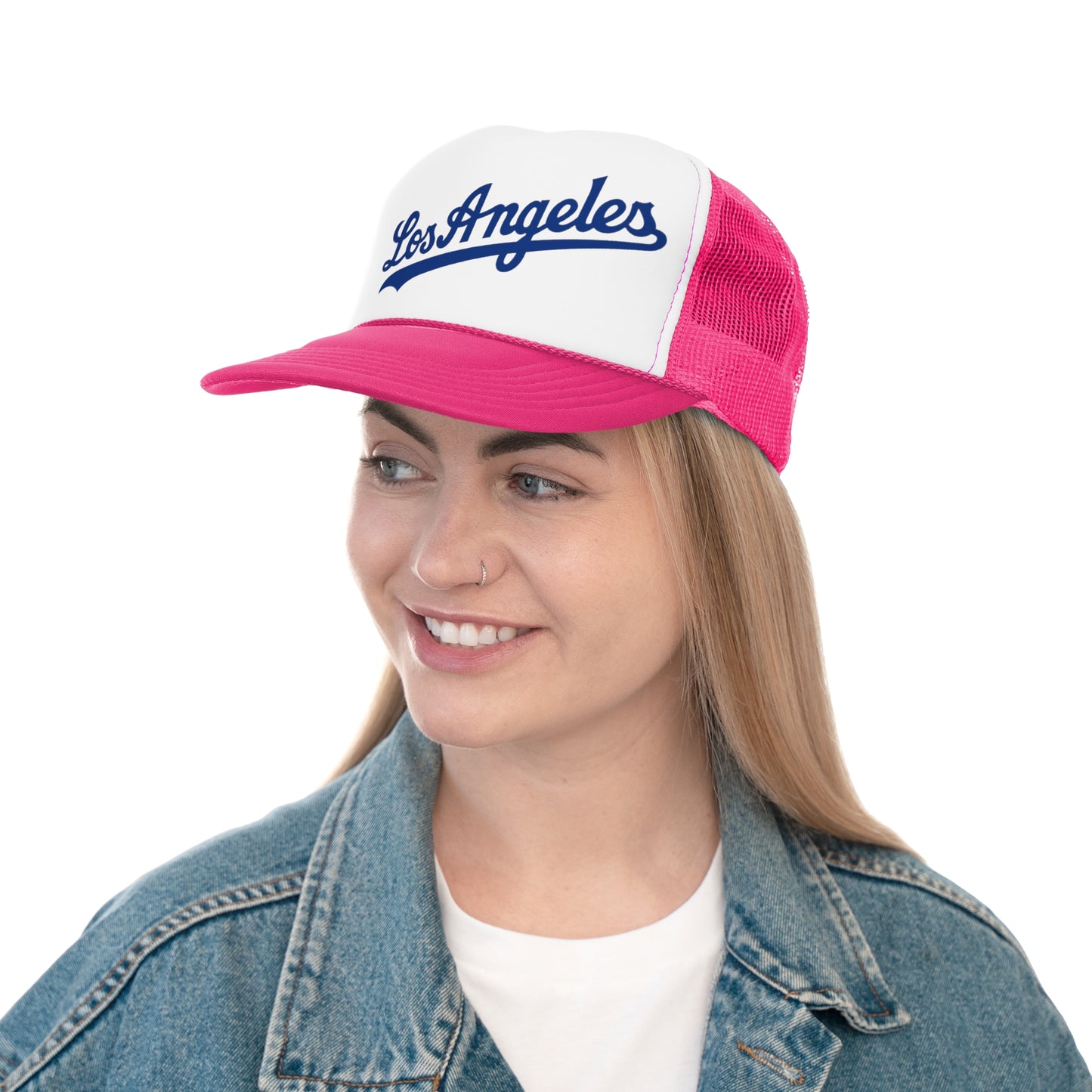 Los Angeles Trucker Hat, Funny Hats, Gift Hat, Parody Trucker Hat, Trendy Hats, Meme Hat