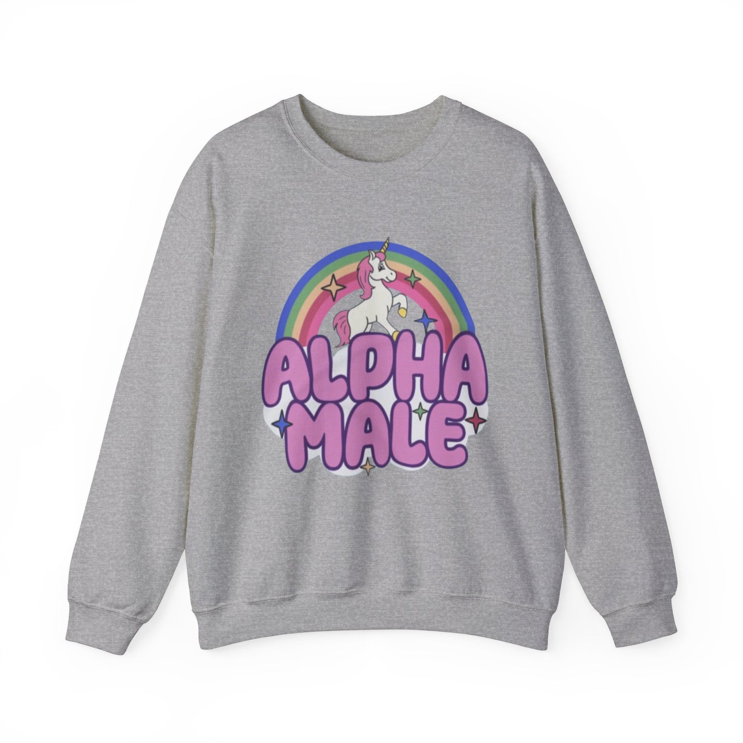 Alpha Male Unicorn Unisex Crewneck Sweatshirt