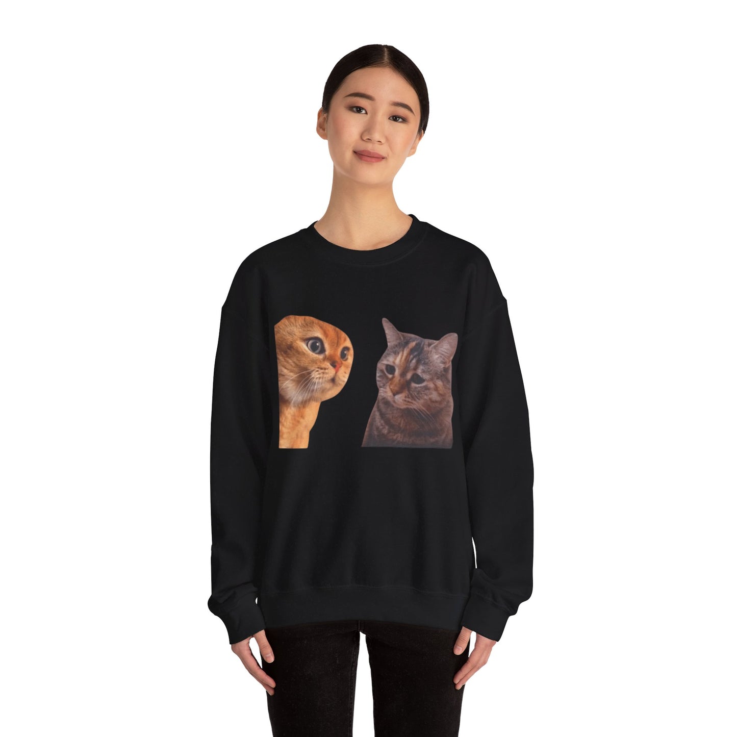 Cats Talking Unisex Crewneck Sweatshirt