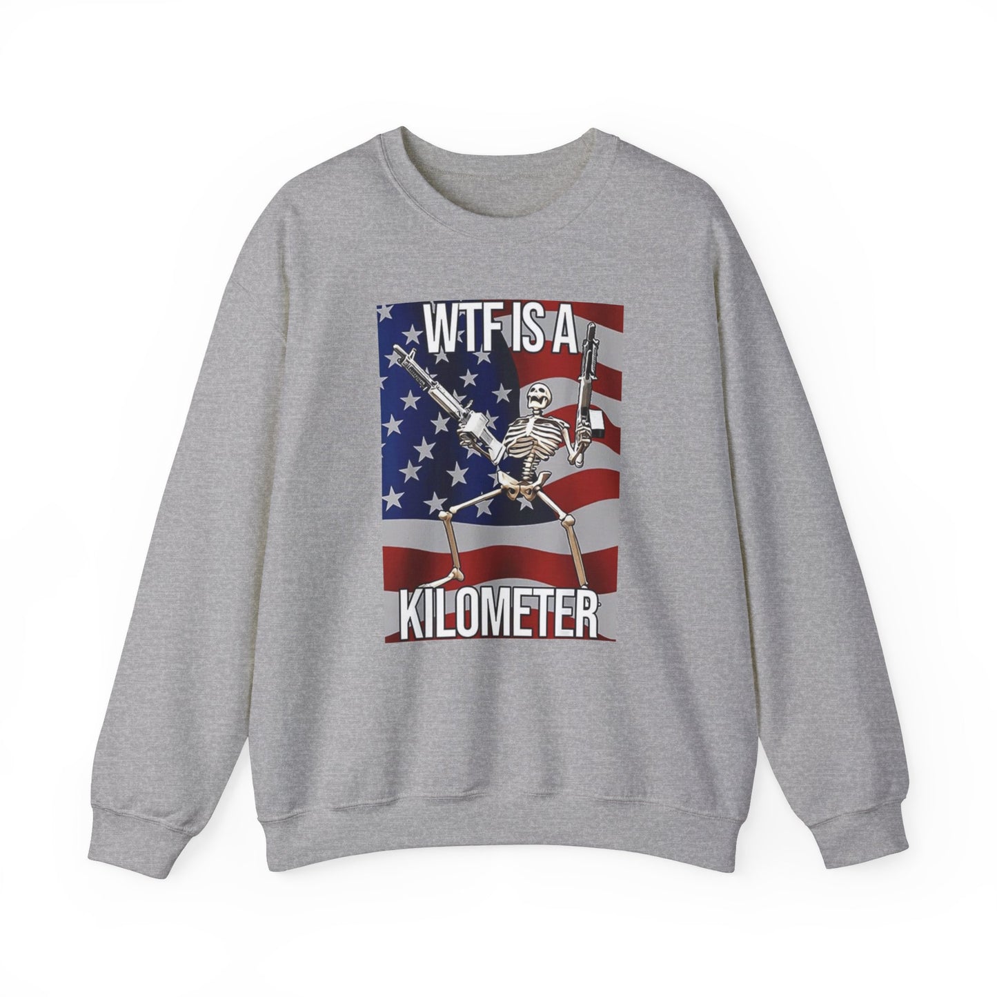 WTF Is A Kilometer Unisex Crewneck Sweatshirt