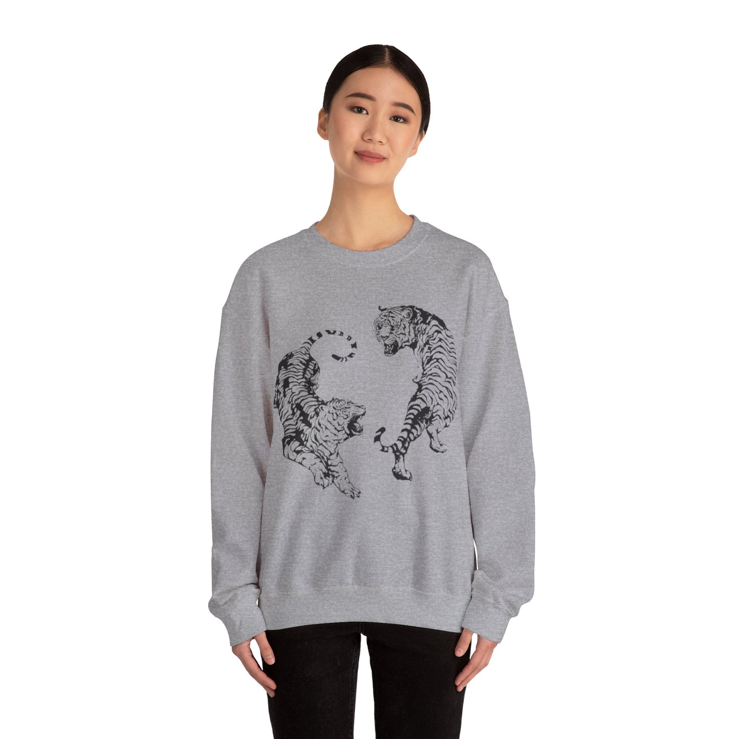 Two Tigers Unisex Crewneck Sweatshirt