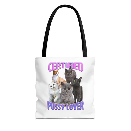 P*ssy Lover Meme Tote Bag