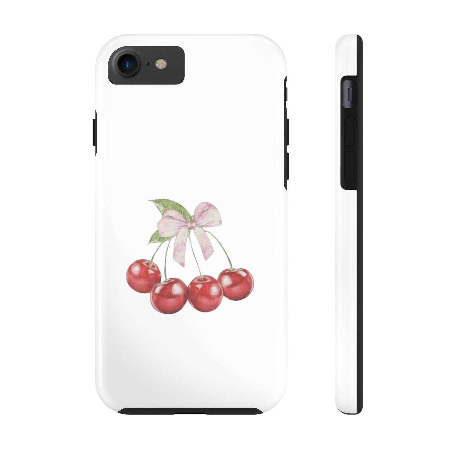 Cherries With Ribbon Aesthetic Tough Phone Cases