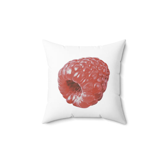 Raspberry Aesthetic Polyester Square Pillow