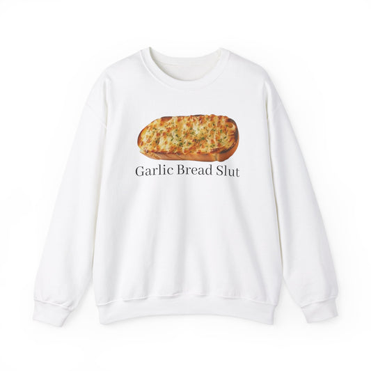 Garlic Bread Sl*t Adult Unisex Crewneck,  Gift Shirt, Parody crewneck