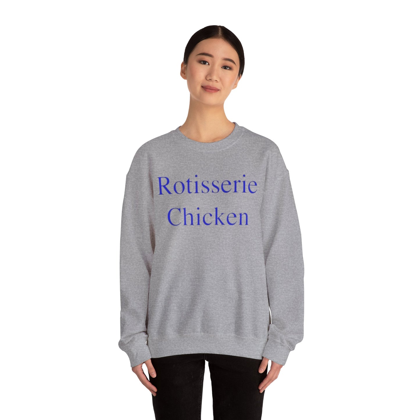 Rotisserie Chicken Adult Unisex Crewneck,  Gift Shirt, Parody crewneck