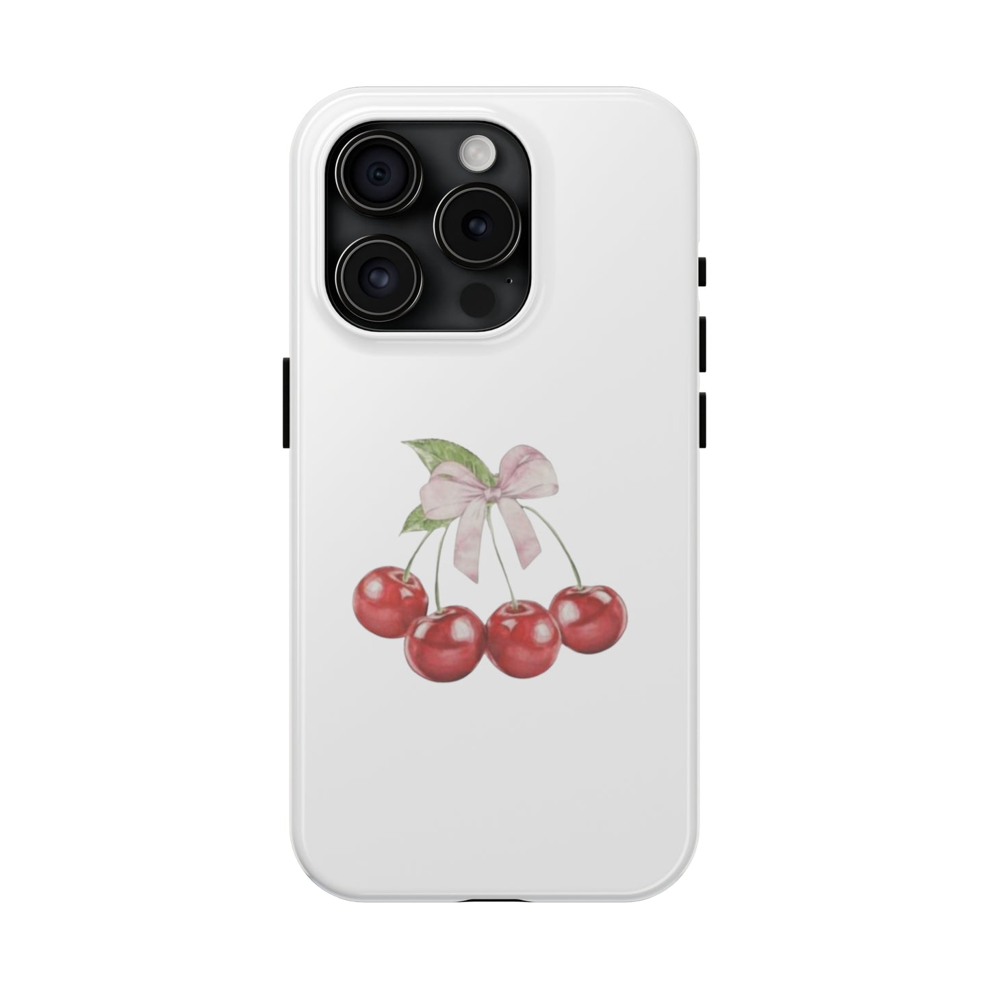 Cherries With Ribbon Aesthetic Tough Phone Cases