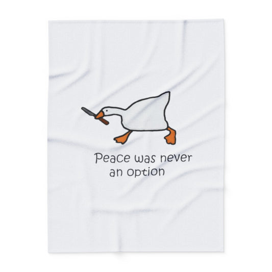 Peace Was Never An Option Arctic Fleece Blanket